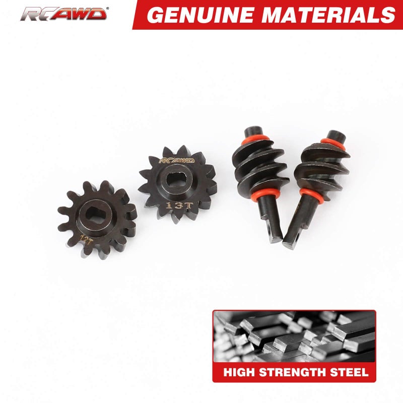 RCAWD 12t 13t SCX24 Differential Gears Overdrive Worm for Axial 1/24 SCX24 AX24 Diff Gear Series Upgrades Part - Image 3